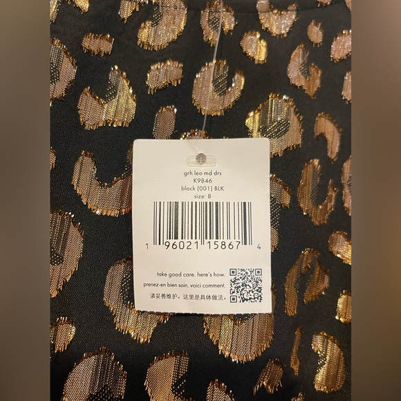 Kate Spade Outlet Graphic Leopard Midi Dress - Picture 5 of 7